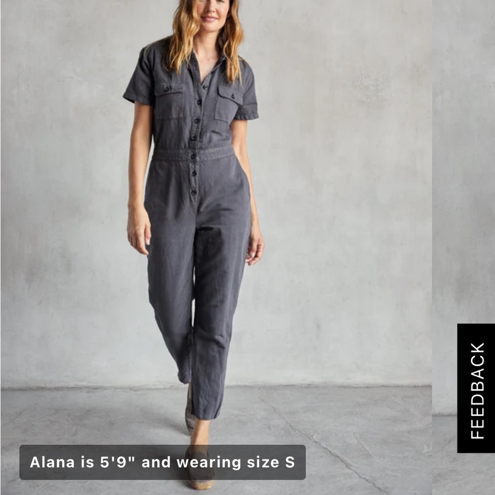 Outerknown S.E.A. Suit - Brown Short-Sleeve Jumpsuit